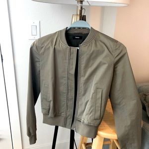 EUC Theory tan bomber jacket